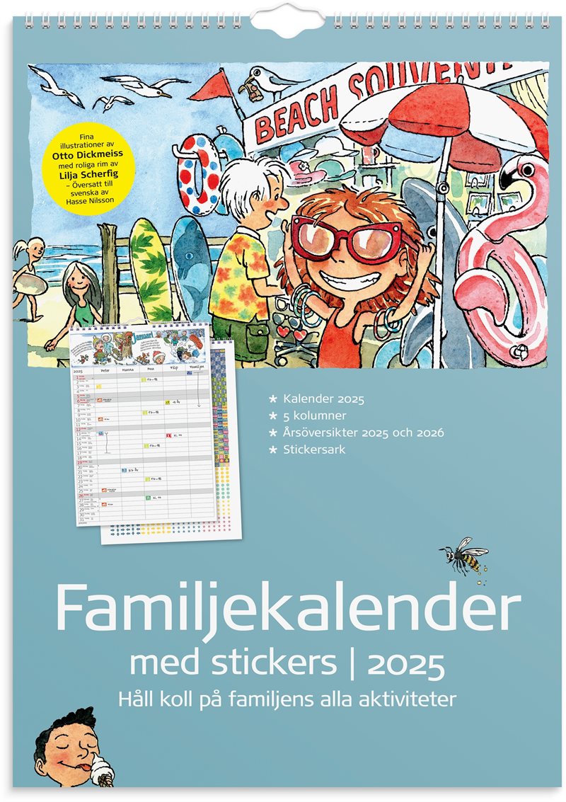 Familjekalender 2025 Stickers