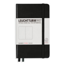 Anteckningsbok Leuchtturm1917 A6 Olinjerad Black