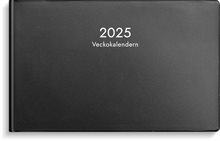 Kalender 2025 Veckokalendern svart plast